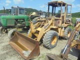 John Deere 244E Wheel Loader, Cab / Engine Fire, Coupler Bucket, AS-IS