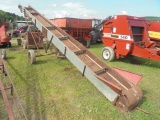 24' New Holland Hay & Grain Elevator, Electric Motor, Works Good