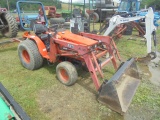 Kioti LB1914 w/ KL102 Loader, 4wd, 744 Hours, 4wd, Gear Drive, R&D