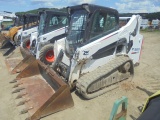 Bobcat T590 Track SSL, Cab w/ Heat & Cold AC, Radio, Power Quick Attach Buc