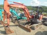 Kubota KX121-3 Excavator w/ Angle Blade, OROPS, 2 Speed, Runs & Drives Show