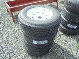 New 205-75R15 Trailer Wheels, 5 Lug