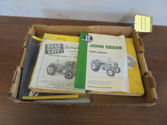 Box Of JD Shop Manuals & Parts Catalogs