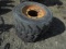 (2) Case Backhoe Front Tires & Rims