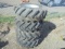 (4) New Mitas 11.5/80-15.3 Tires On 6 Bolt Rims, Fit Wacker Machines And Ma