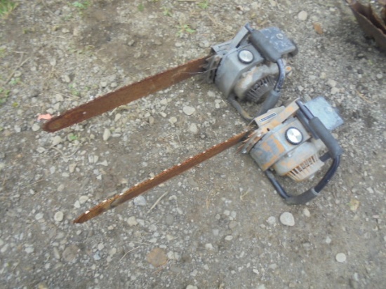 (2) Montgomery Wards Chain Saws