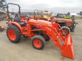 Kubota L3301 w/ LA525 Loader, 2wd, Gear Drive, Unused Tractor With 2.1 Hour