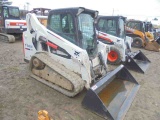 Bobcat T590 Track SSL, Cab w/ Heat & AC, Power Quick Attach, Hand & Foot Co