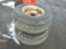 (2) Goodyear 11L-16 Tires Like New On 6 Bolt Rims