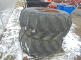 Pair Of Titan 23.5L/55-26 Tires On 10 Bolt Rims