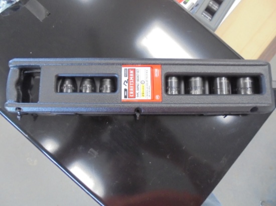 New Craftsman 9PC Impact Socket Set 3/8" Drive, Standard 1/4-3/4