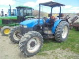 New Holland TN75S 4wd, Power Shuttle, ROPS Canopy, Dual Remotes, Good 16.9-