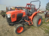 Kubota L4060 4wd Tractor, Hydro w/ 2 Speed On The Go Shift, ROPS, Rear Remo