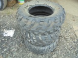 (3) 25x10-12 ATV Tires