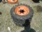 Pair Of 25x8.50-14 R4 Tires On 6 Bolt Kubota Rims