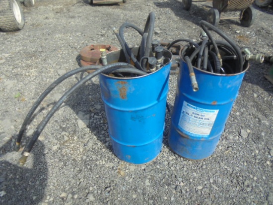 2 Barrels Of Hydraulic Hoses & Fittings
