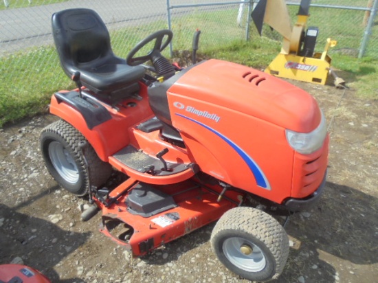 Simplicity Conquest 50" Riding Mower, Power Steering, Hydro, 809 Hours, Nic