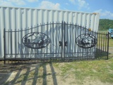 New 20' Bi-Parting Driveway Gates w/ Wildlife Scene