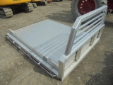 New Ringo Alluminum Flatbed For Pickup, 8' Long x 7' Wide, Headache Rack