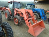 Kubota M8540 4wd w/ Kubota LA1353 Loader, SSL QA Bucket, cab w/ Heat & AC,