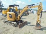 Cat 303.5E CR Excavator, 2014 Year w/ 1300 Hours, 2 Speed, Backfill Blade,