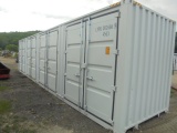 New 40' Container w/ Door On End And 4 Side Doors, Only Hauled One Load Of