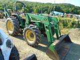 John Deere 5310 4wd w/ 540 Loader & 10A Subframe Backhoe, All 4 Tires Like