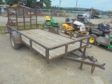 6x12 Single Axle Trailer w/ Mesh Gate, Believe it’s a 2012 Title Coming Sal