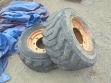 (2) Case 4x4 Backhoe Front Wheels