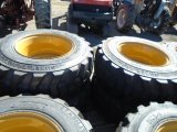 New 12-16.5 Tires & Rims, Yellow