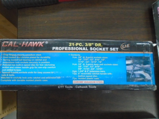 New Calhawk 21 pc 3/8" Socket Set