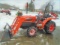 Kioti DK35SE Tractor w/ KL351 Loader, 4wd, 3 Speed Hydro, Universal Quick A
