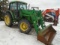 John Deere 6200 Tractor w/ 640 Loader, Cab w/ Heat, Standard Transmission,