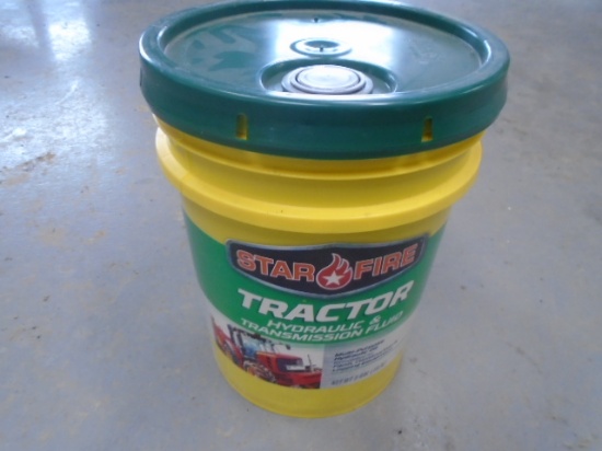 5 Gallon Pail Of New Tractor Hydraulic & Transmission Fluid