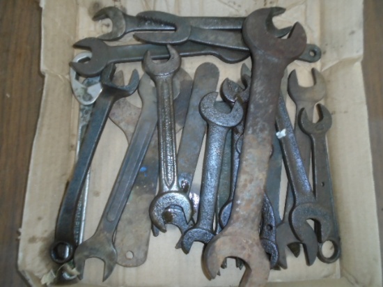 Box Of Antique Wrenches