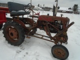 Farmall Cub Antique Tractor, Wheel Weights Front & Back, Good Tires, Buddy