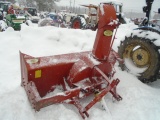 Macinerie Gerard Couture 7' 3pt Snowblower, Manual Turn Spout, Very Low Use