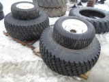 Set Of 4 Turf Tires & Rims Off New Holland Compact Tractor, Will Fit Many O