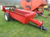 International 530 Manure Spreader, Top Beater, Working Unit