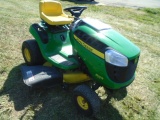 John Deere D105 Auto Riding Mower, Low Hours