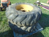 Pair Of 16.9-24 Ford Backhoe Rear Tires