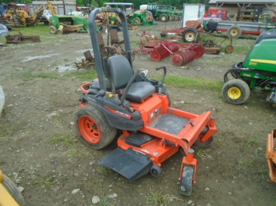 Kubota Z122E 48" Zero Turn Mower, ROPS, 838 Hours, Runs Rough / Starts Hard