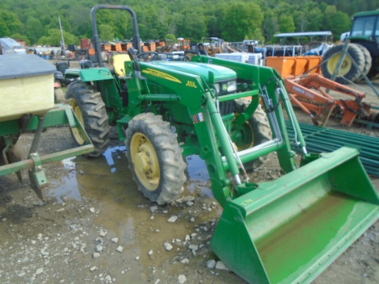 John Deere 5045E 4wd w/ JD 553 Loader, Dual Remotes, Excellent Tires, JD Qu