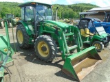 John Deere 5101E 4wd Tractor w/ John Deere 553 Loader, 12 Speed w/ Power Sh