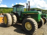 John Deere 4555 MFWD w/ Axle Mount Duals, Powershift, Cab w/ Heat & AC, 20.