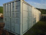 40' Metal Storage Container w/ End Door & Doors Along To One Side, Very Nic