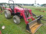 Mahindra 4540 4wd Tractor w/ Loader, Universal SSL Quick Attach, Excellent