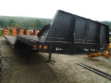 Semi Trailer w/ Hydraulic Tail, Winch, Brakes Have Been Backed Off So It Wi