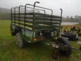 Army Trailer w/ Side Racks, Spare Tire, No Title Or Reg