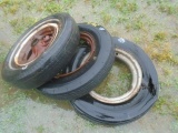 (3) Front Tires & Rims